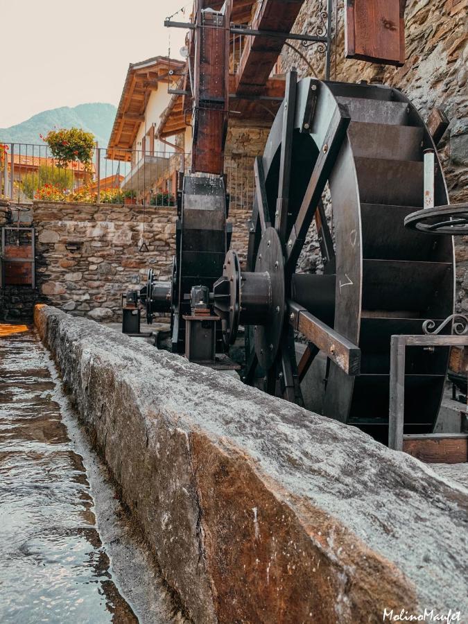 La Roggia - Lake Como Heritage Home In Molino Maufet Watermill - Patio On The Garden Colico Exterior foto